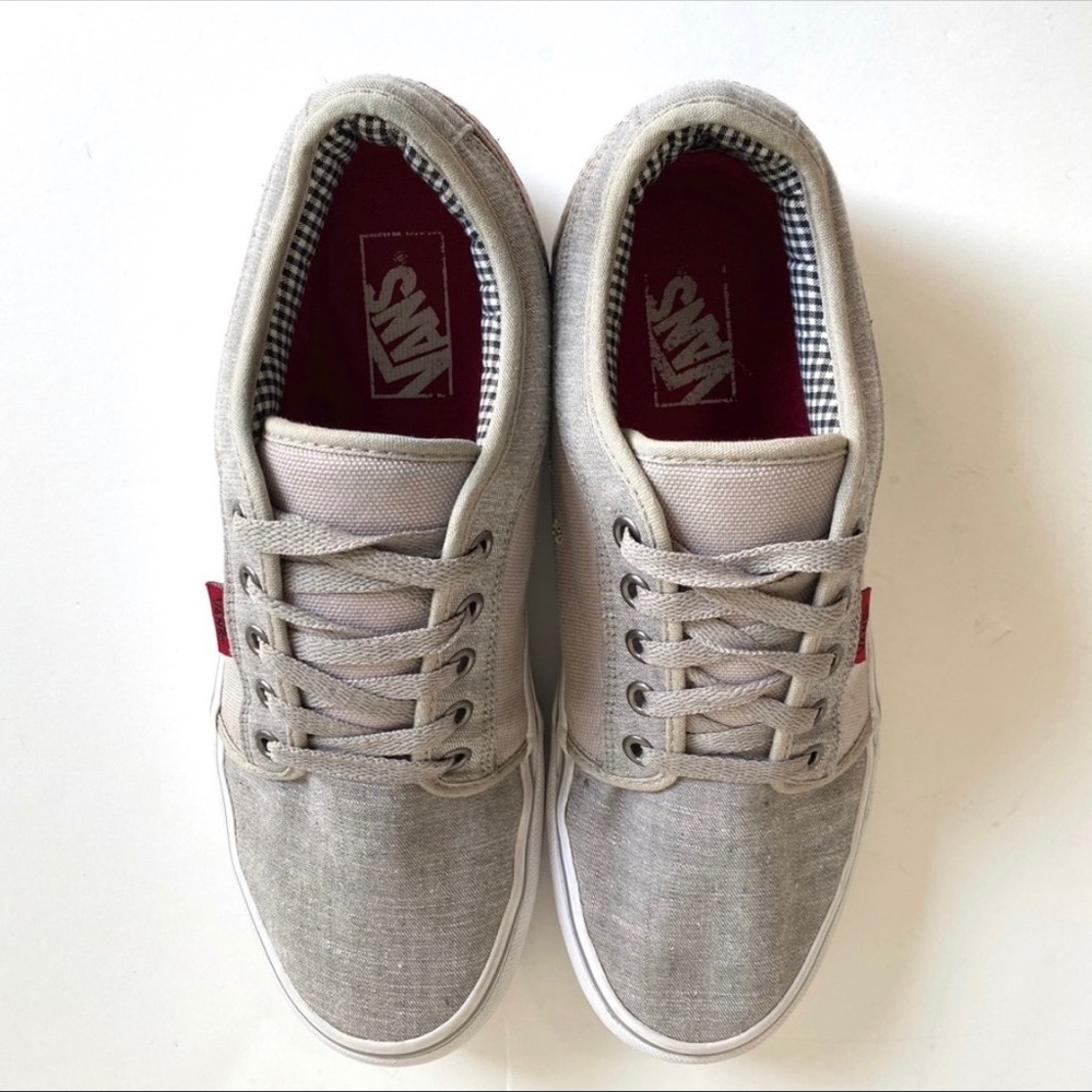 SOLD Vans Unisex 8M 9.5W Low Top Sneakers Grey - Picture 1 of 8